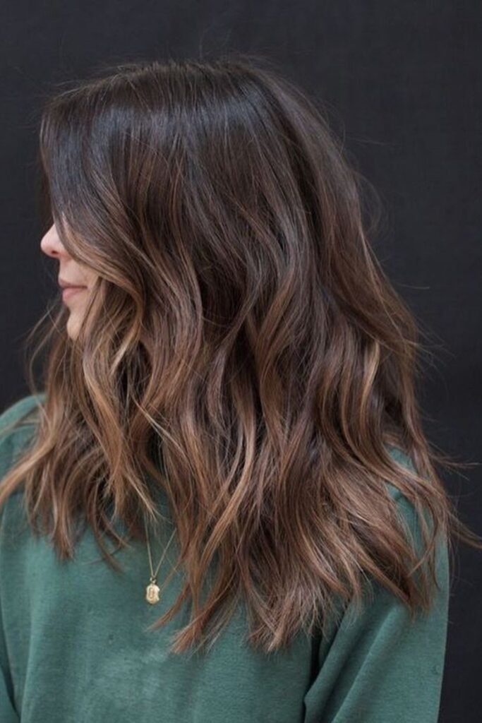 Lived In Caramel Balayage That Grows Out Slowly