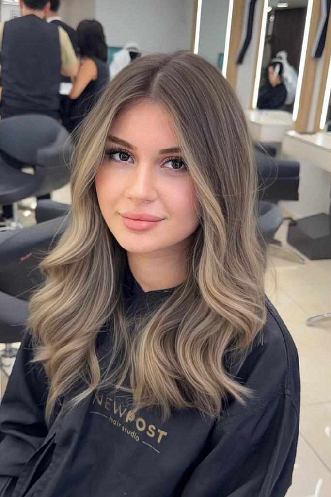 Mushroom Blonde for a Soft, Neutral Look