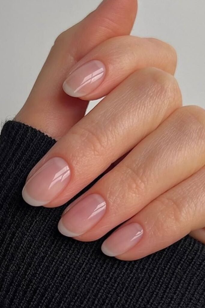 Sheer Squoval Nails and the Power of a Clean Free Edge