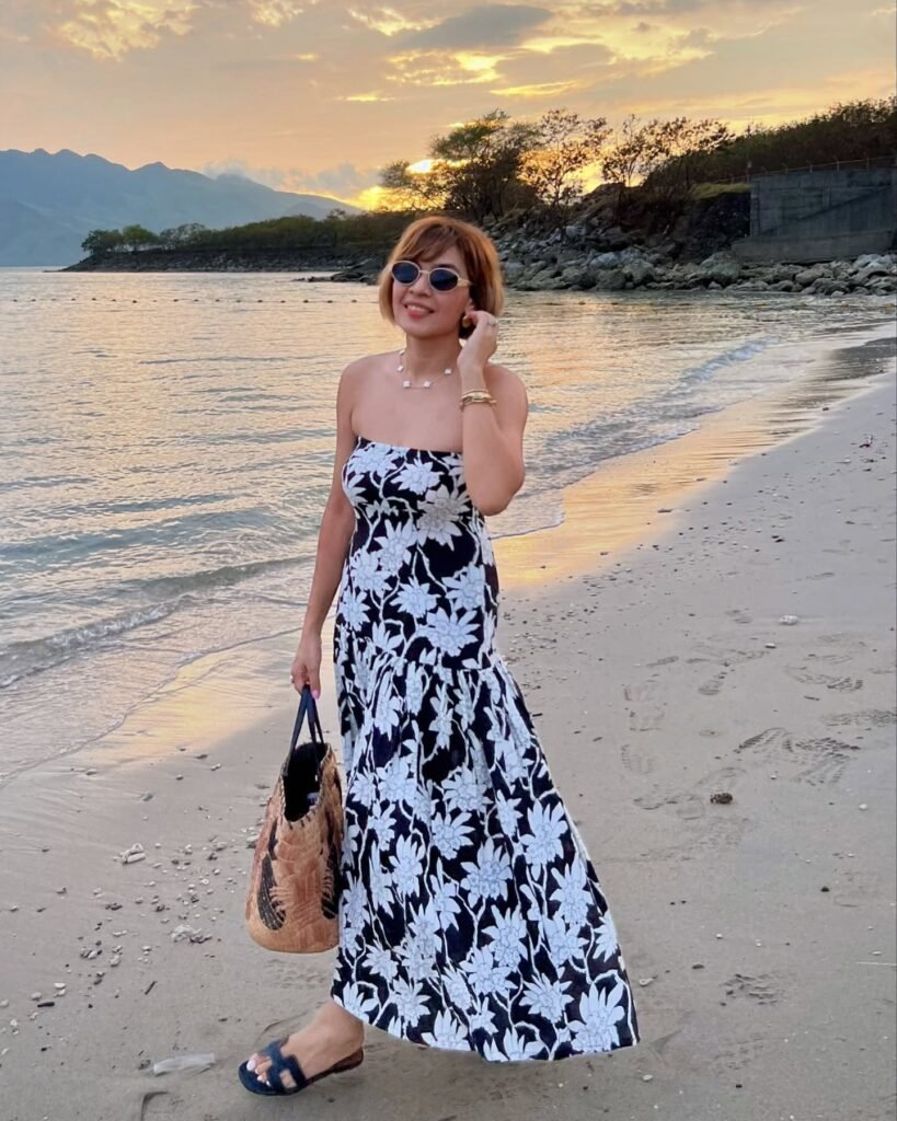 Strapless Floral Tiered Maxi for Beach Sunsets