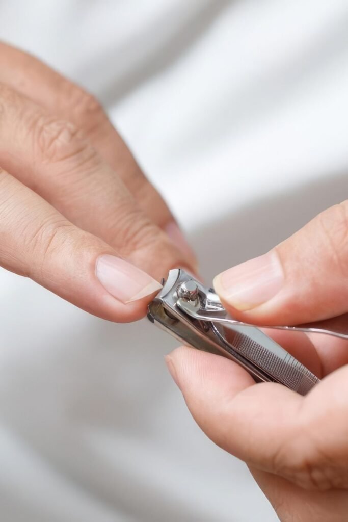 Trim away split and damaged edges