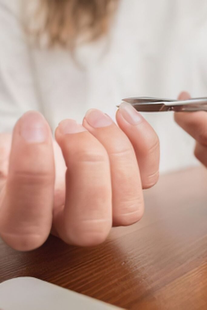 Trim your nails down to a workable length