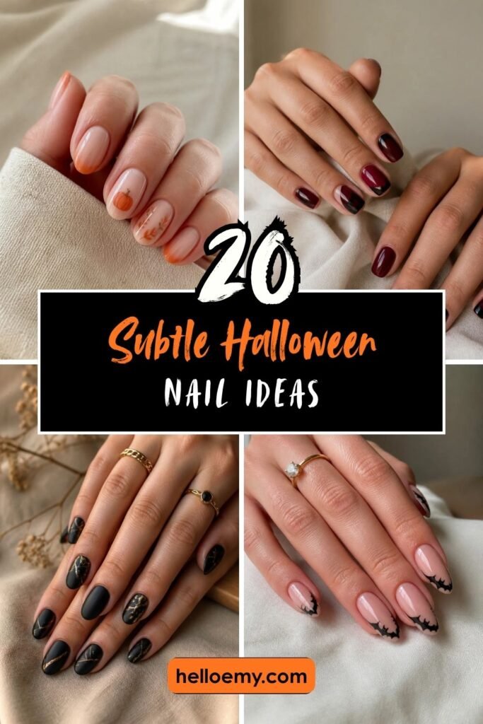 20 Subtle Halloween Nails for an Understated Spooky Look