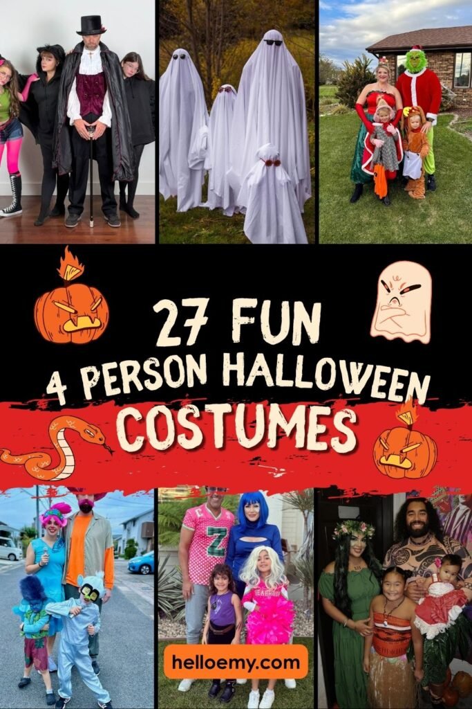 27 Fun 4 Person Halloween Costume Ideas to Copy This Year