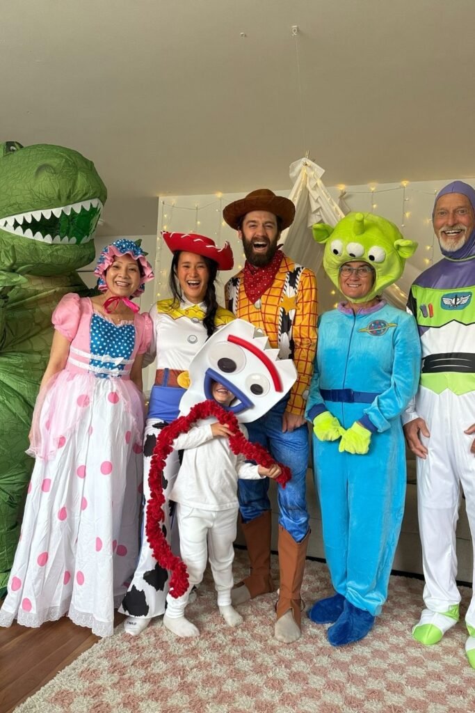 A Whole Toy Story Cast, One Family Photo