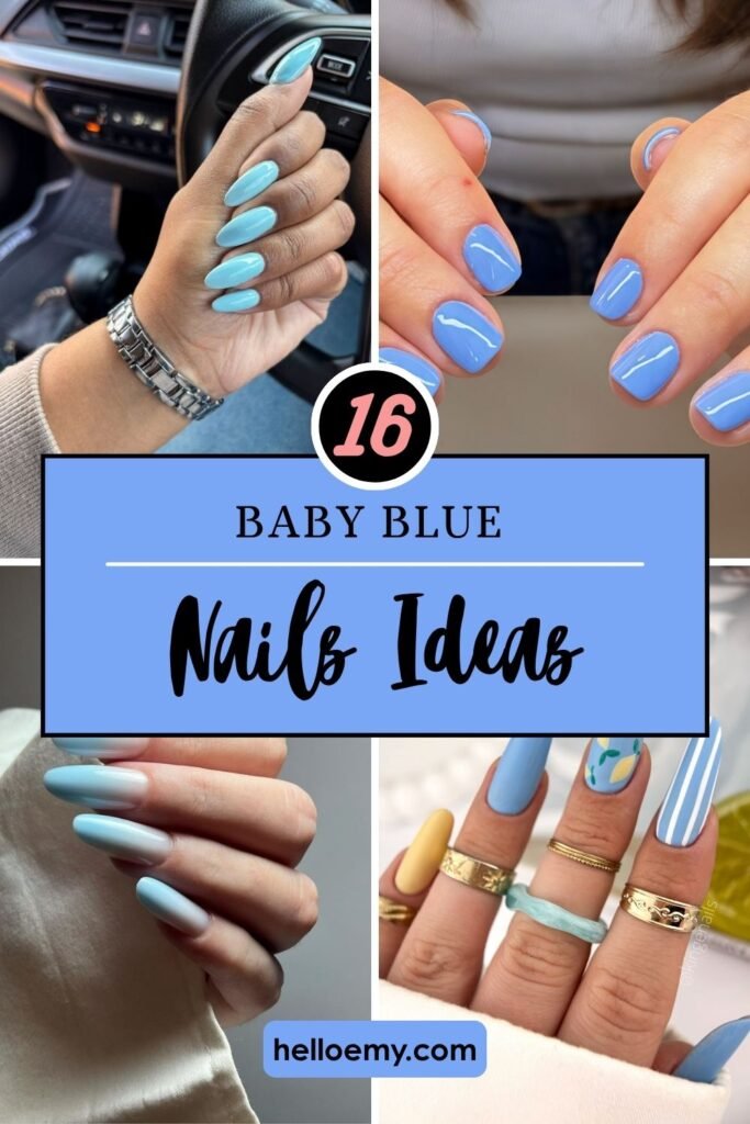 Baby Blue Nails Ideas