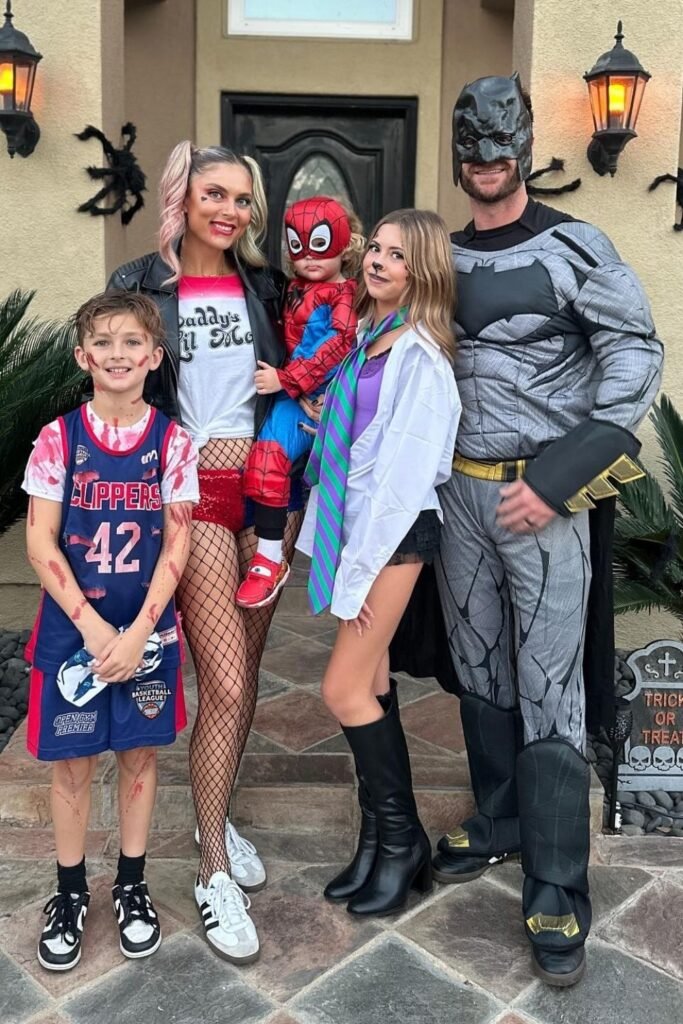 Comic Book Family Mash-Up With Heroes and Villains