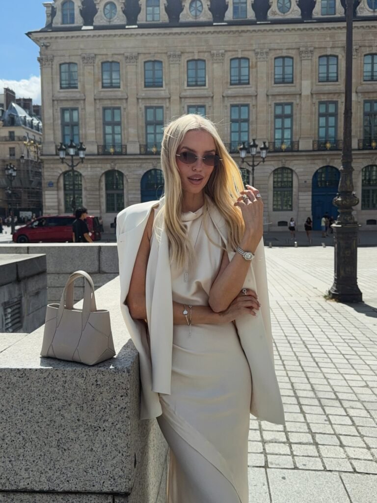 Cream Monochrome Look for a Sophisticated Day-to-Night Date