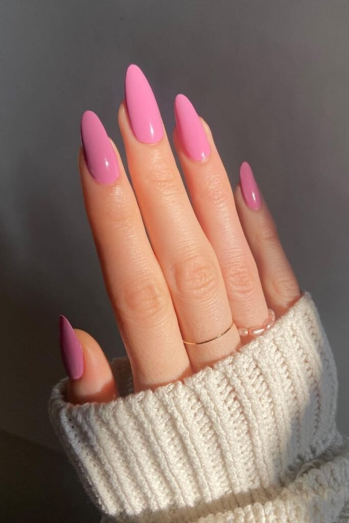 Deep Rose Pink Almonds for Sweater Weather