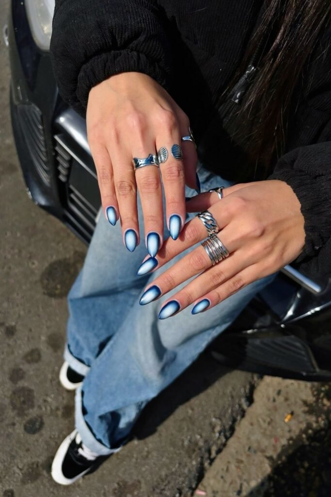 Denim Blue Chrome With a White Hot Center