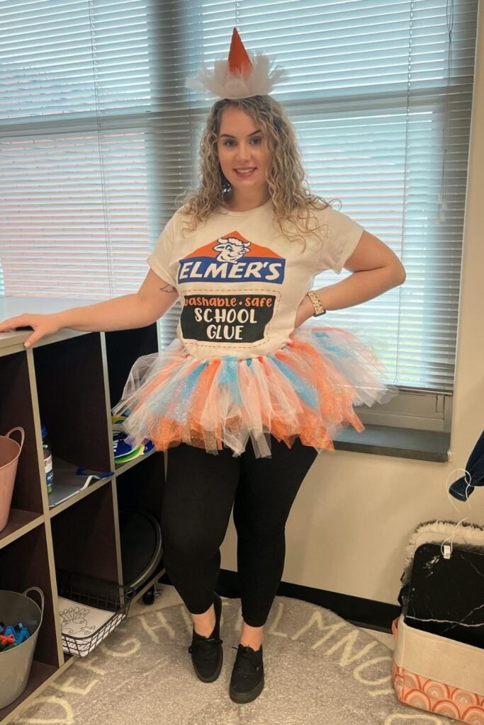 Elmerโs Glue Tee With a Fluffy Tutu