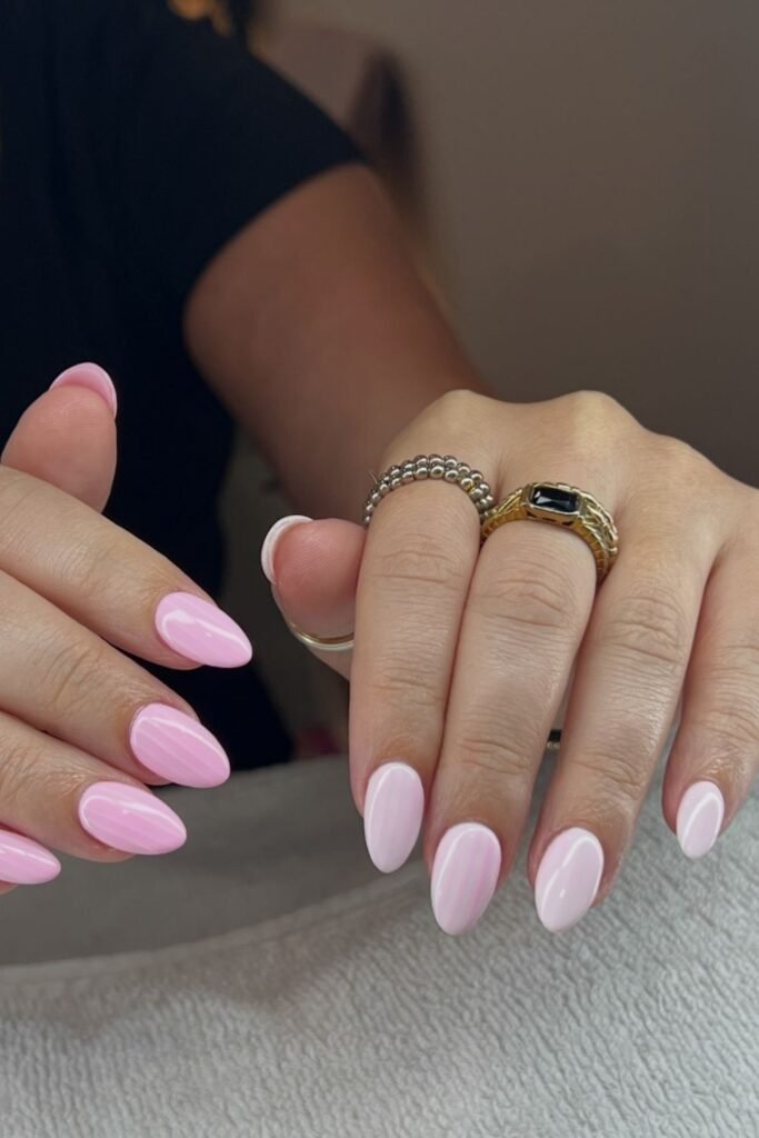 Glossy Bubblegum Almonds With a Hint of Milk