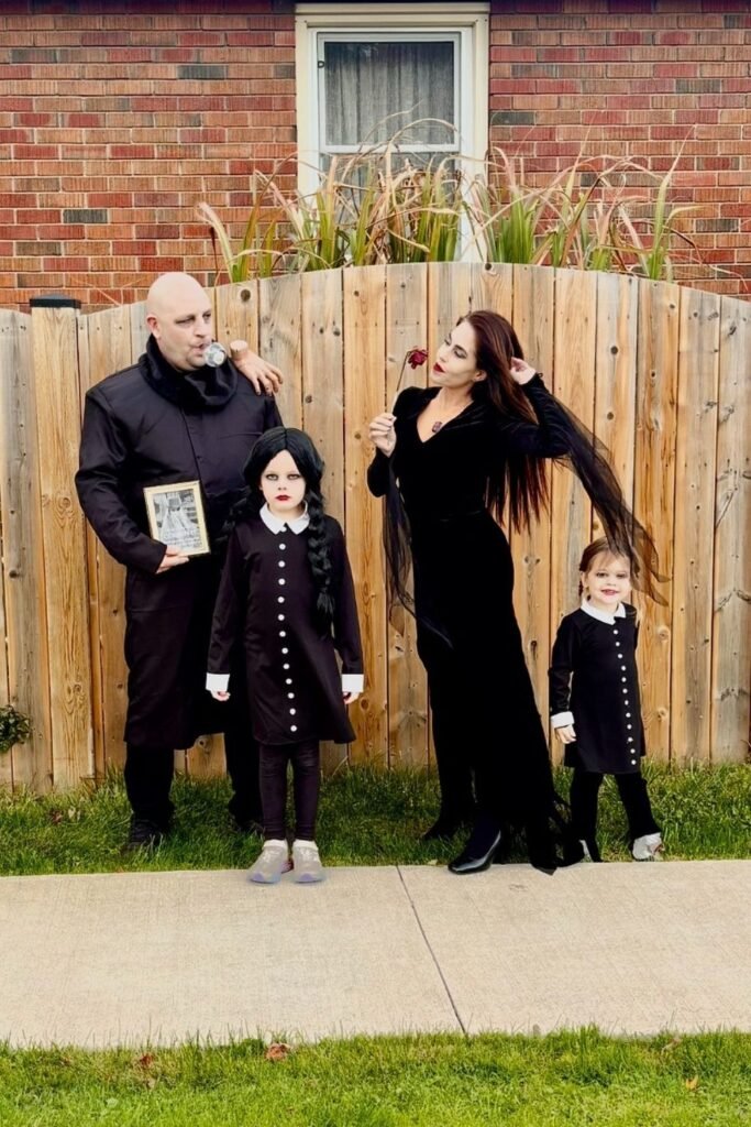 Gothic Family in Matching Black