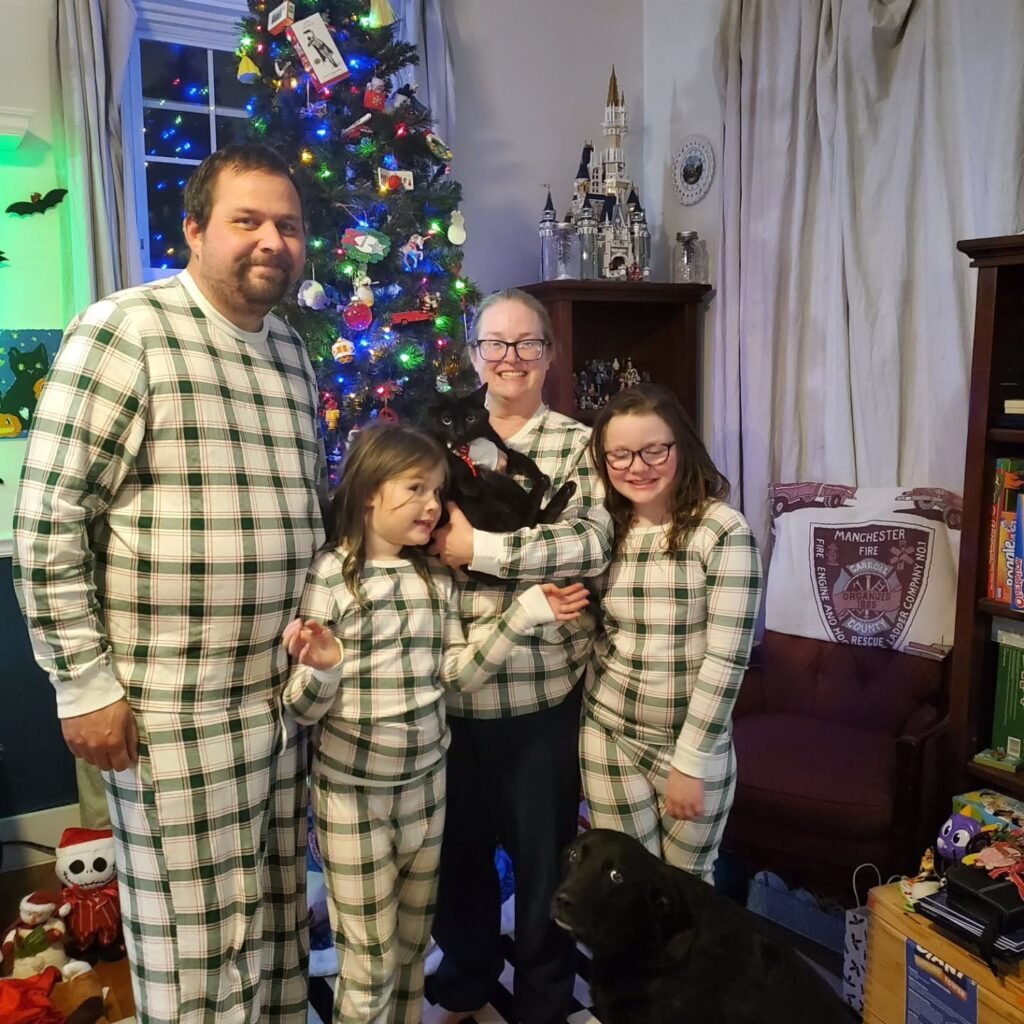 Green Plaid Family Christmas Pajamas