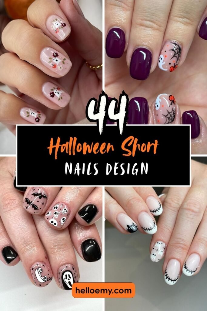 Halloween cute nails