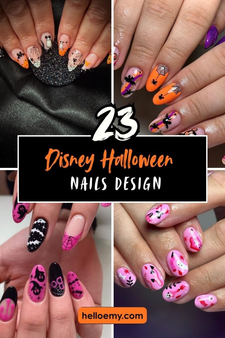 Halloween disney nails