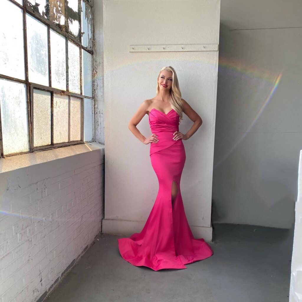 Hot Pink Strapless Gown