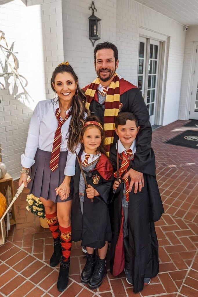 Magic Academy Family in Burgundy and Gold
