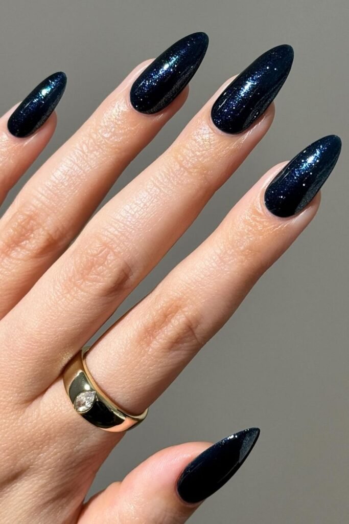 Midnight Blue Almonds With Fine Sparkle