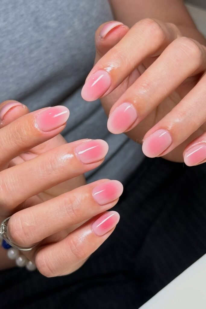Milky Nude With a Blushed Pink Center