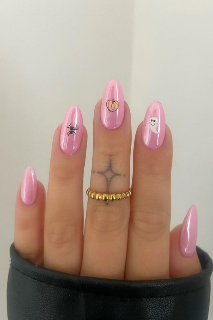 Minimal Pink Halloween Micro Art