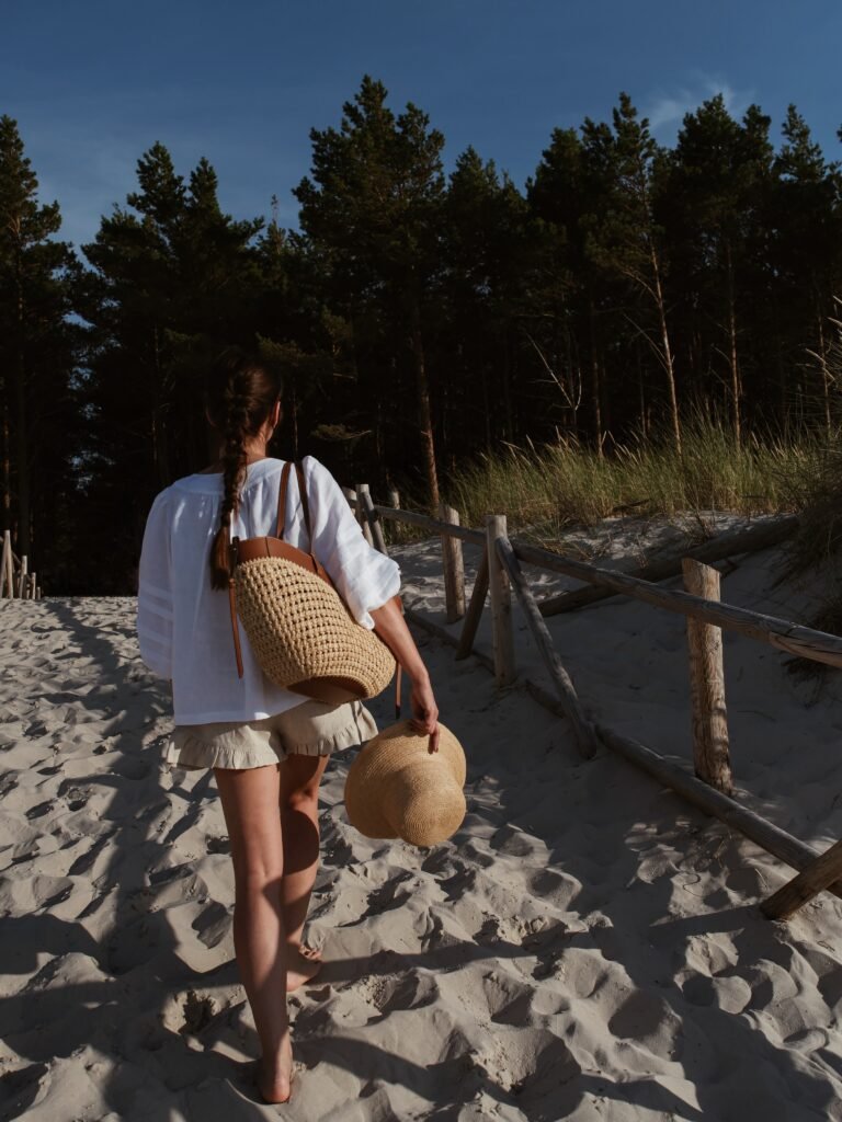 Oversized White Shirt With Ruffled Neutral Shorts
