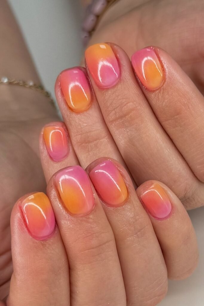 Peach and Bubblegum on Very Short Squares