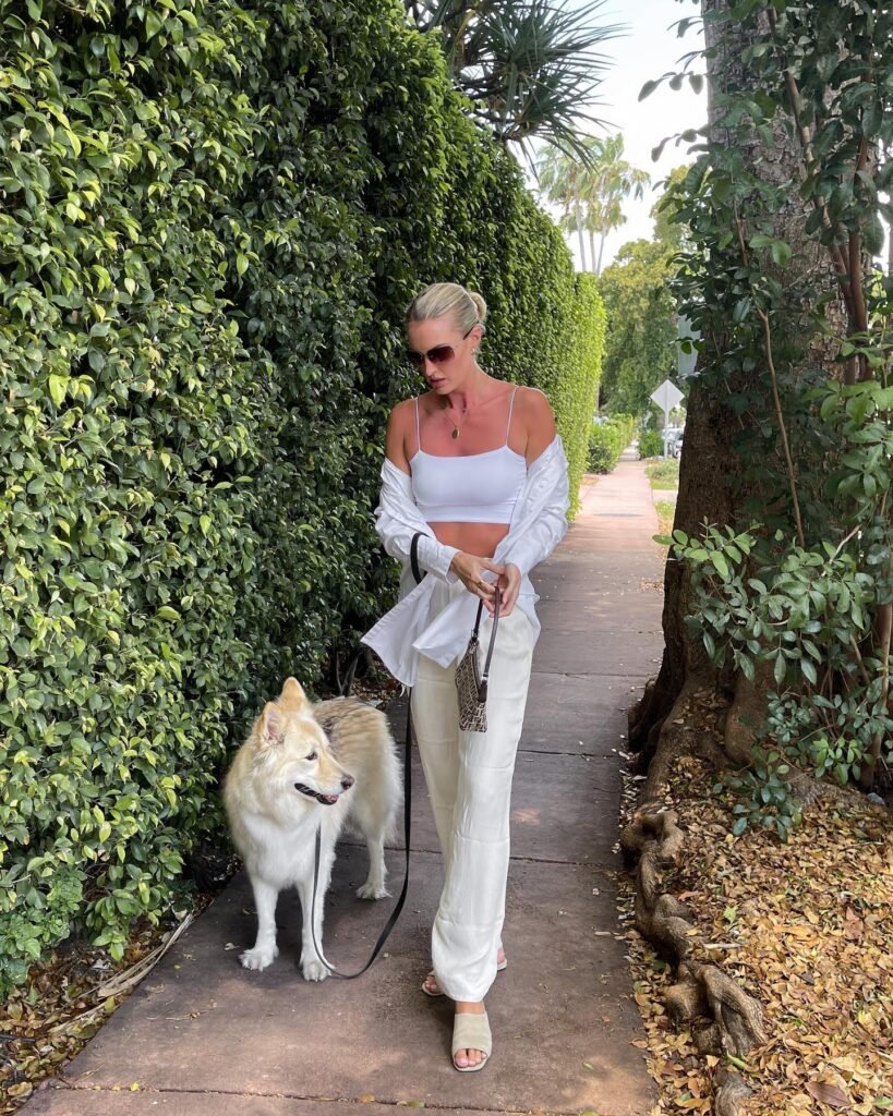 Resort White With an Open Shirt and Silky Trousers