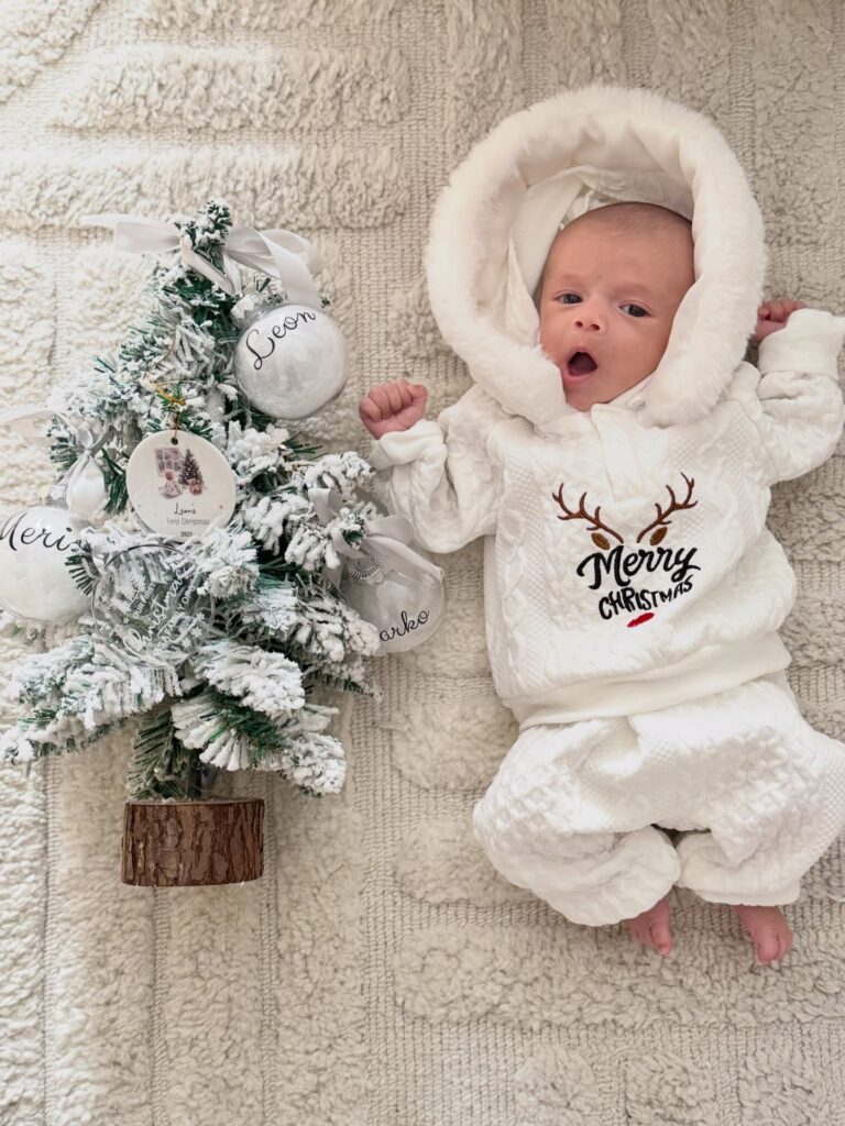 Snowy White Christmas Suit With a Keepsake Feel