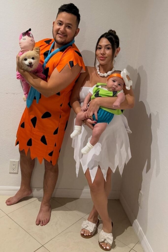 Stone Age Family, Cut From Two Bedsheets