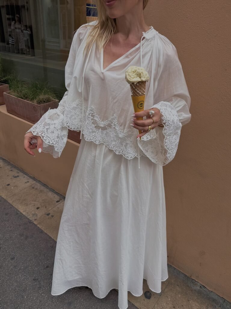White Lace and Cotton for Christmas Morning