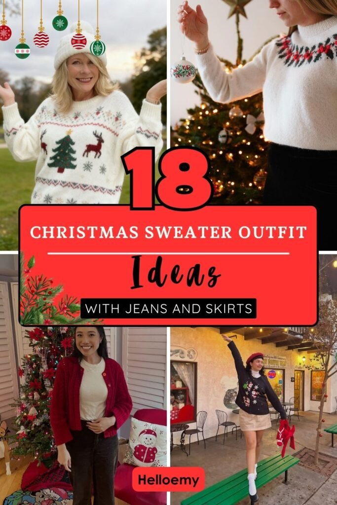 christmas sweater outfit