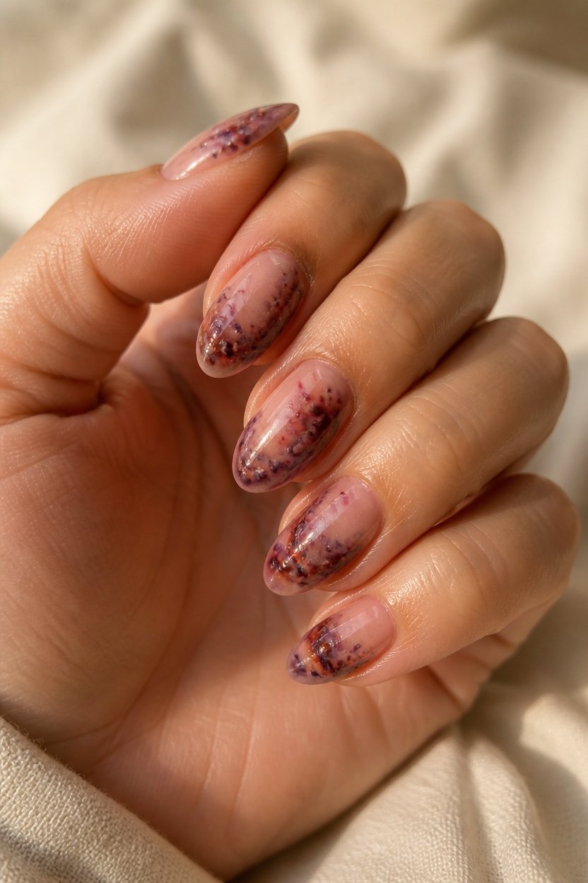 edgy zombie nail design