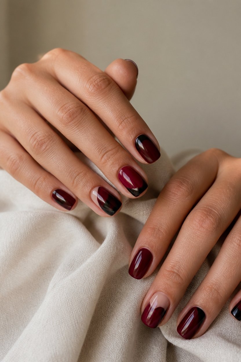elegant halloween nail art