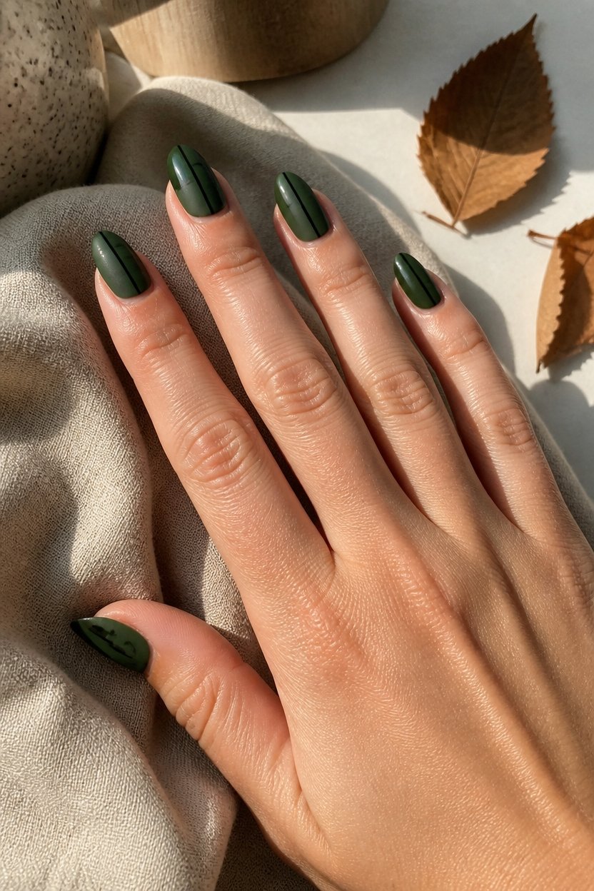 elegant halloween nail design