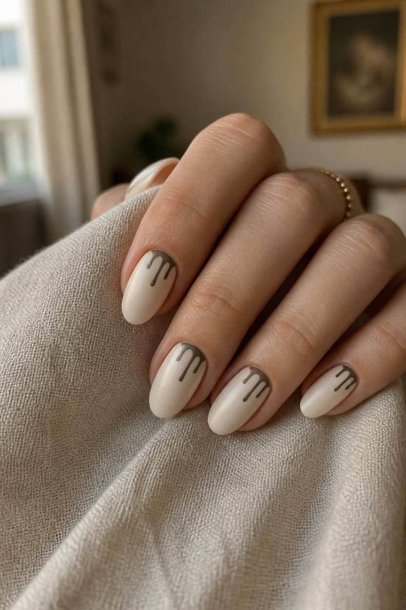 elegant halloween nail design