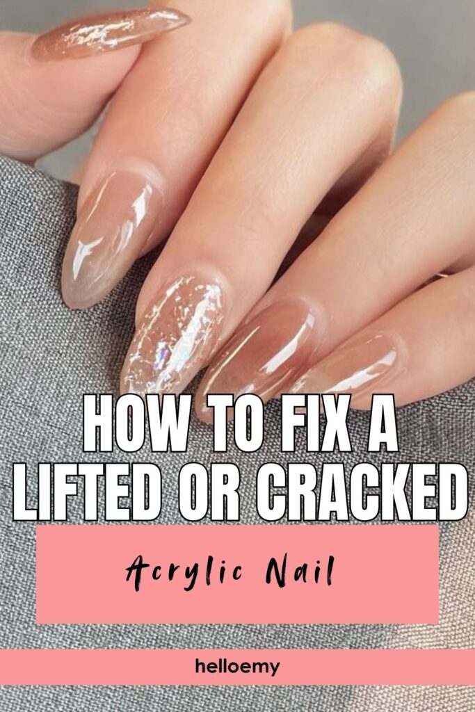 fix cracked acrylic nail