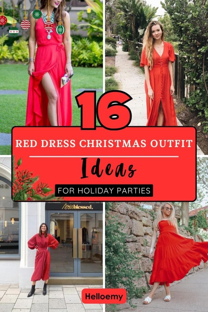 red dress christmas outfit