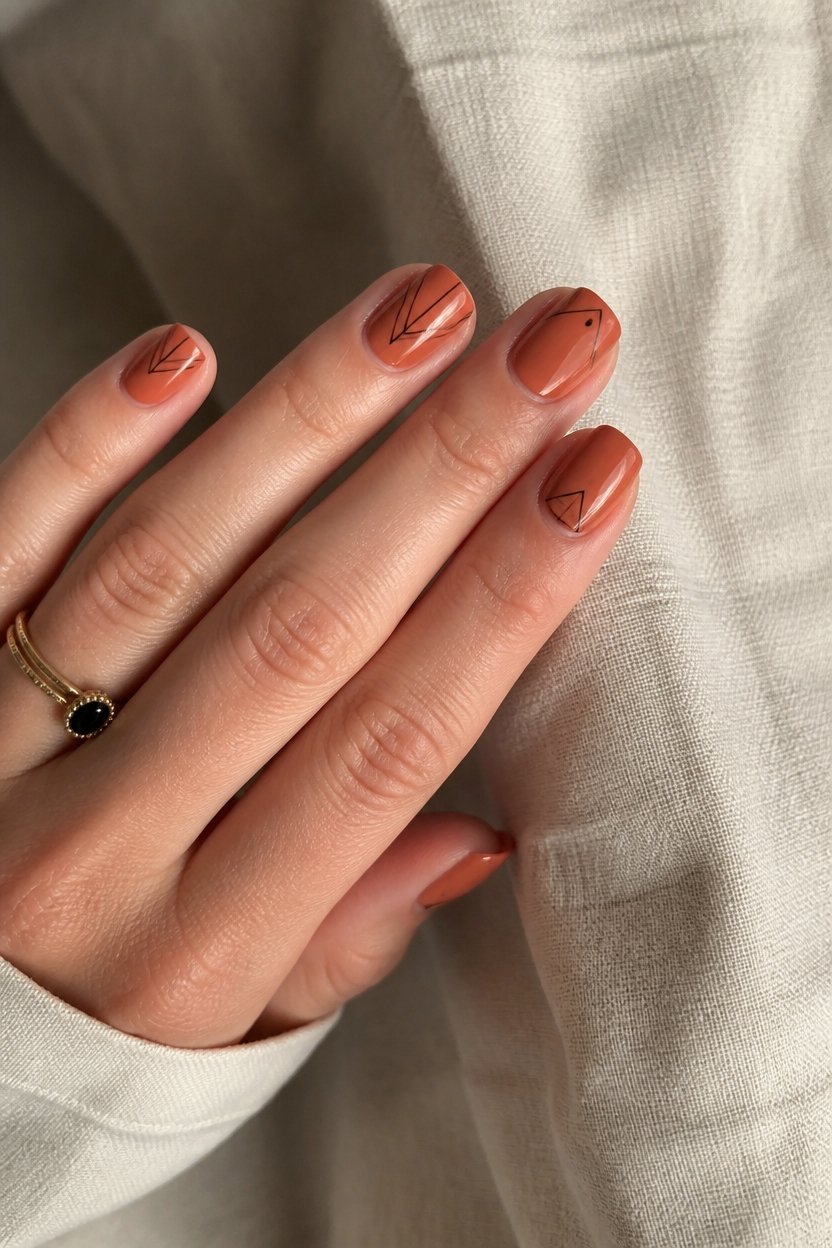 sophisticated autumn nail art