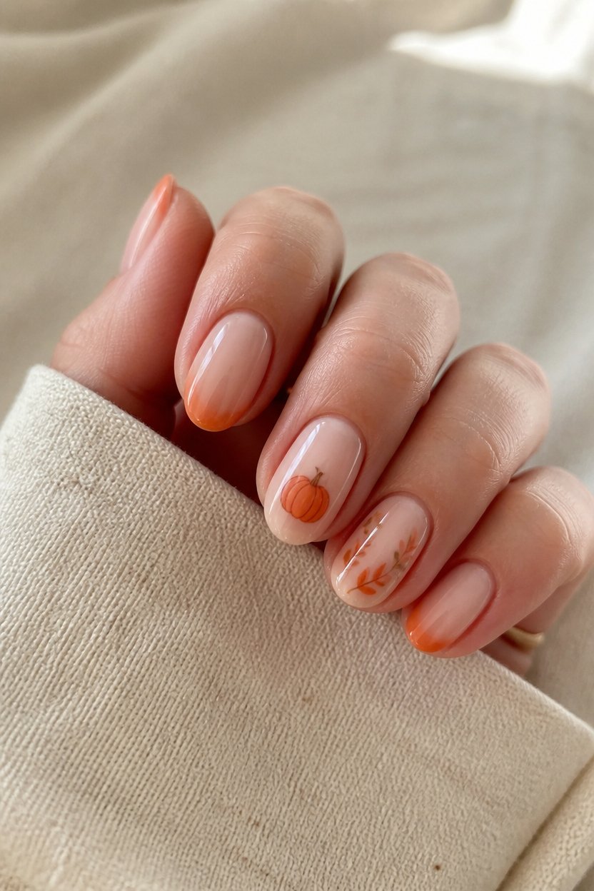 sophisticated subtle orange accents