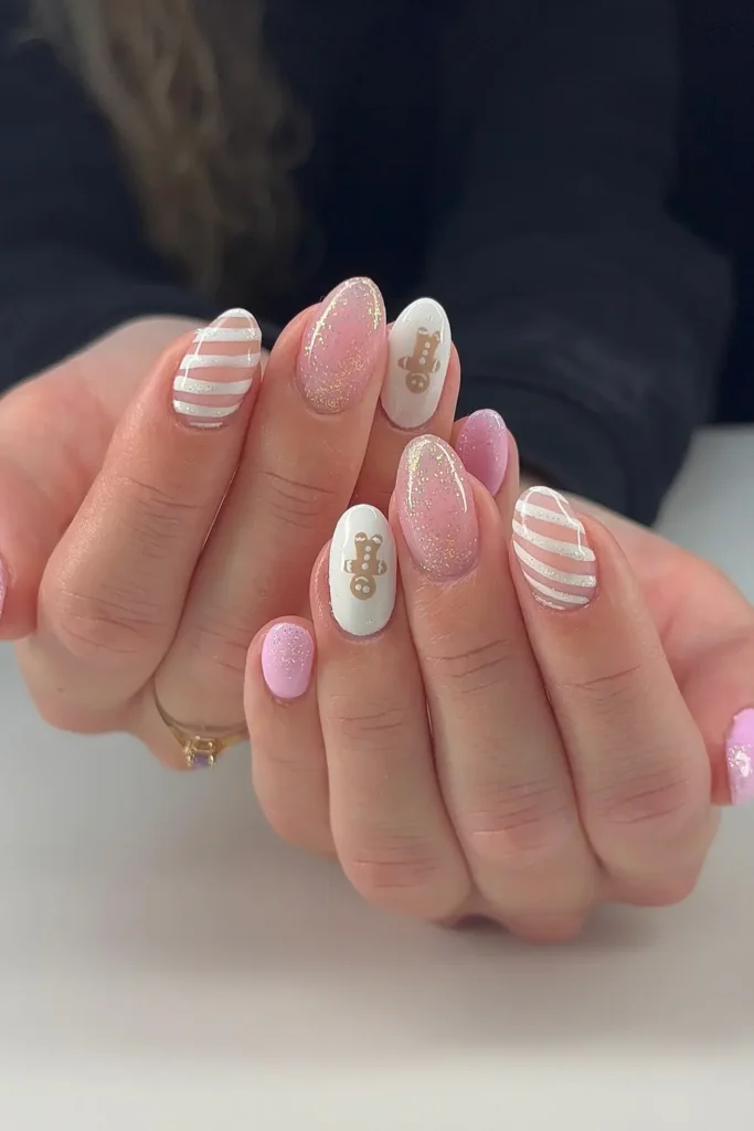 Pastel Pink With a Gingerbread Wink