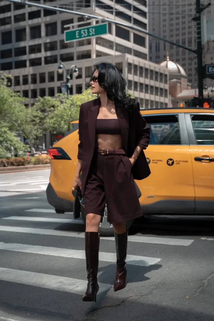 Burgundy Blazer and Bermuda