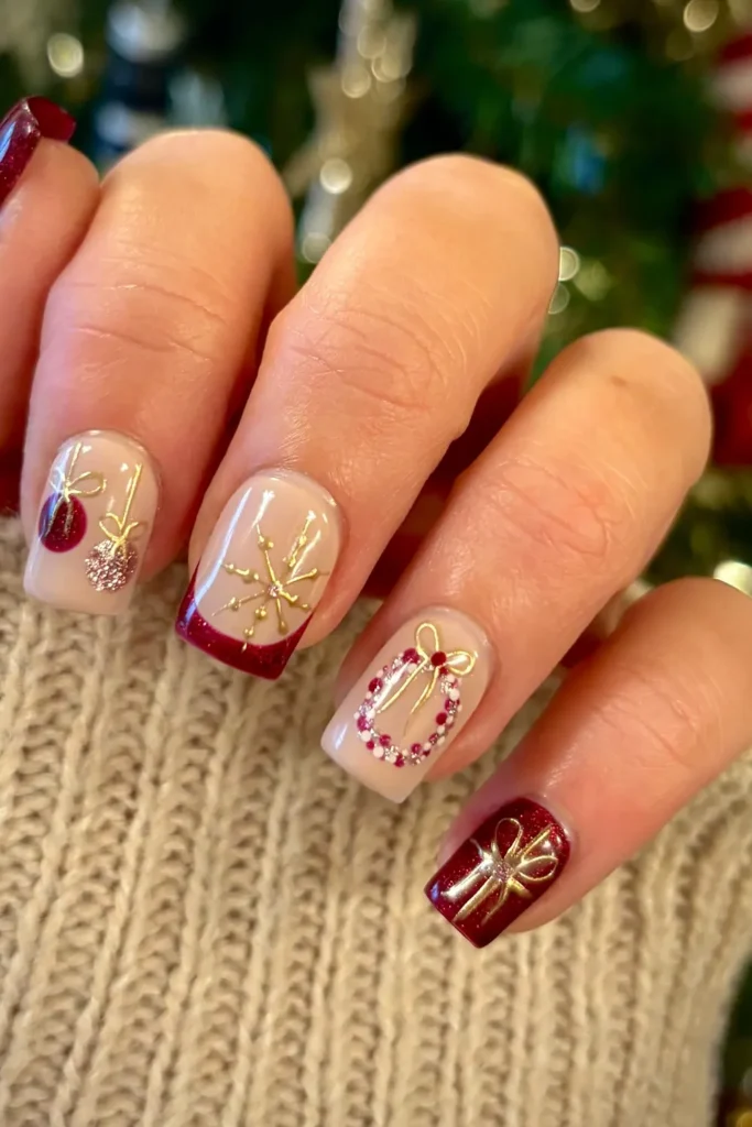 Burgundy, Gold, and a Glittering French