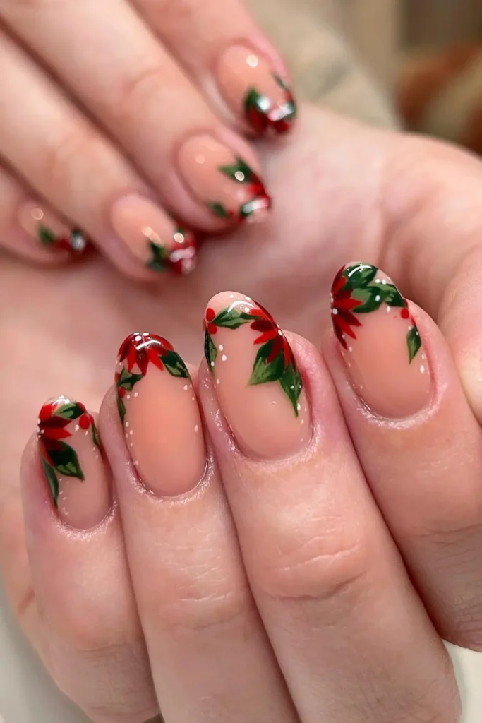 oinsettia Tips on Short Natural Nails