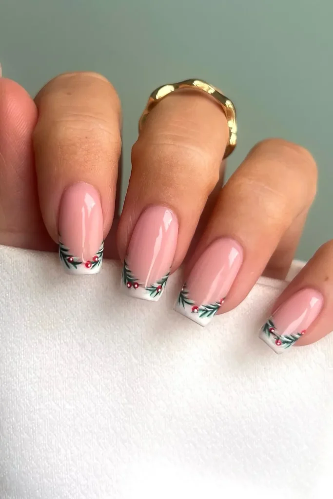 Pine Garland French on Square Tips