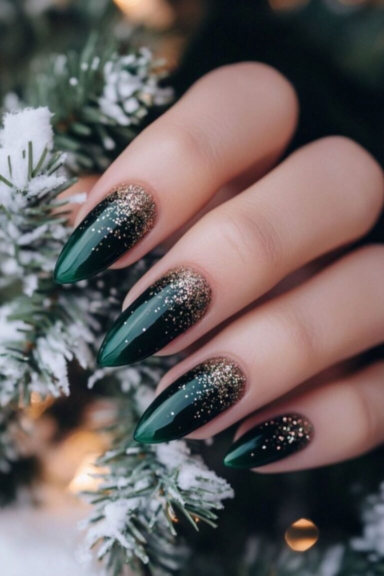 Green Christmas Nails