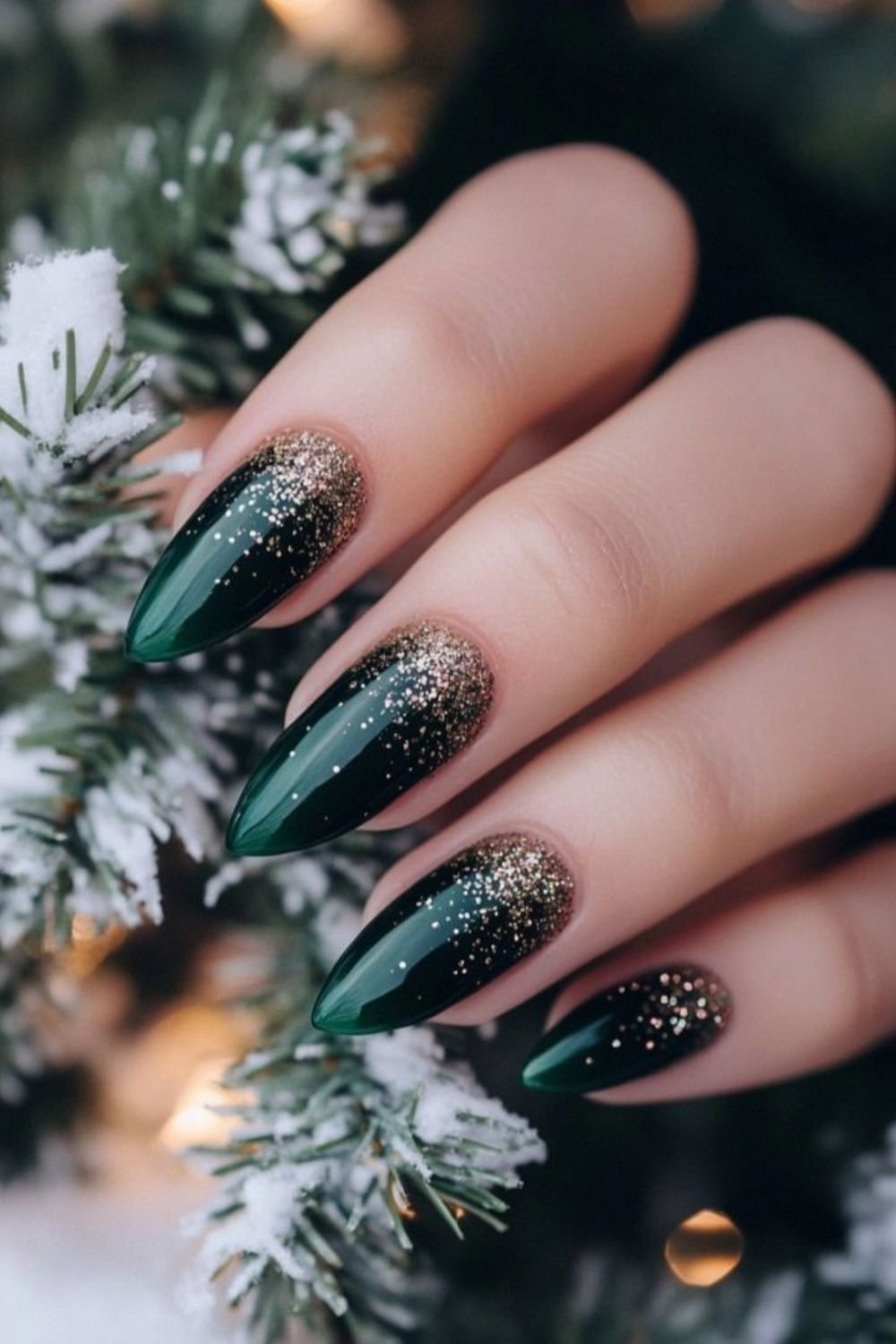 18 Green Christmas Nails for a Fresh Holiday Look