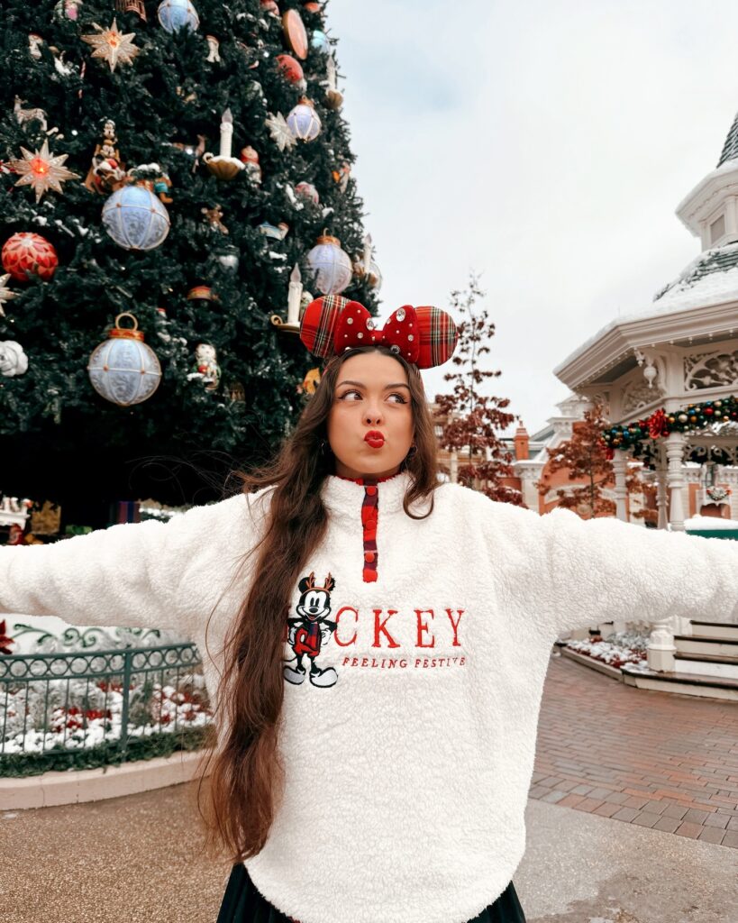 Pink Fair Isle Disney Sweater With Cookie Ears