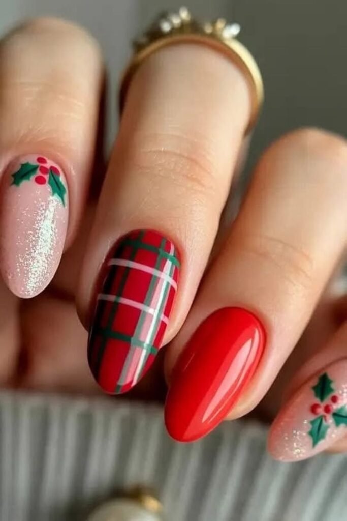 Red Christmas Nails