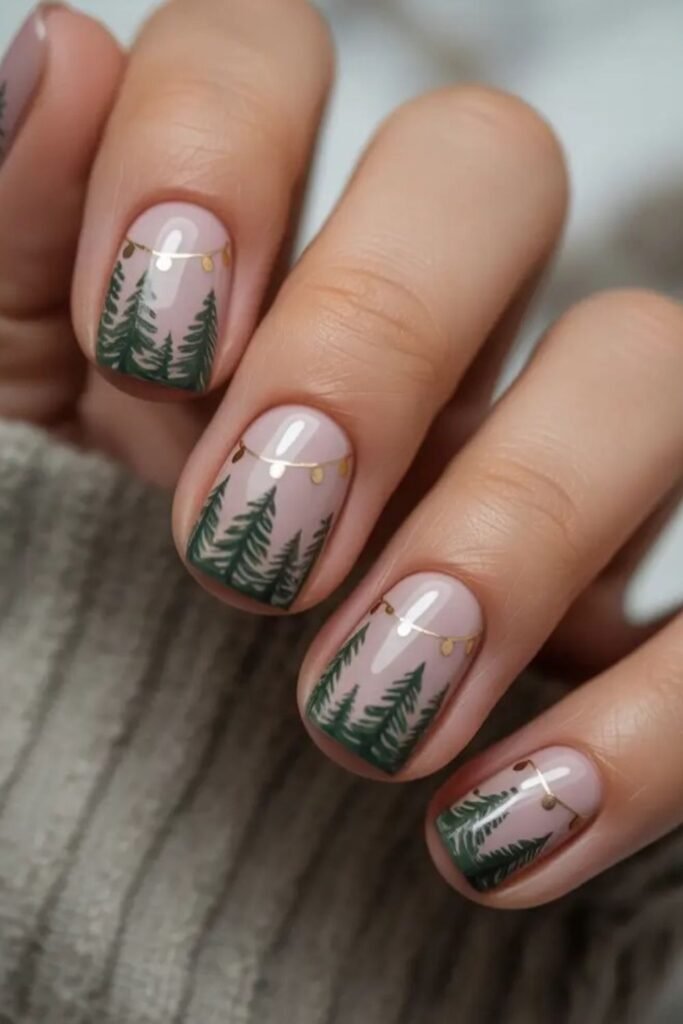 Simple Christmas Nails